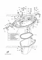 CAPOT INFERIEUR 1 pour Yamaha F50 2020