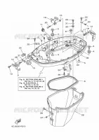 CAPOT INFERIEUR 1 pour Yamaha F40 2020