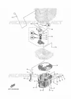 VENTILATEUR D'HUILE pour Yamaha F100 2020
