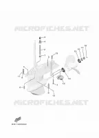 BOITIER D'HELICE ET TRANSMISSION 2 pour Yamaha F100 2020