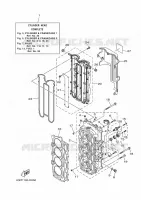 CYLINDRE / CARTER MOTEUR 2 pour Yamaha F150 2021