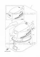 CARENAGE SUPERIEUR pour Yamaha F20 2021