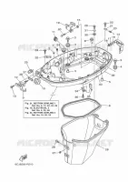 CAPOT INFERIEUR 1 pour Yamaha F40 2021