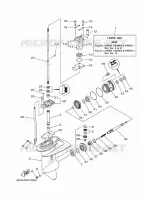 BOITIER D'HELICE ET TRANSMISSION 1 pour Yamaha FT9.9 2021