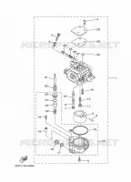 CARBURATEUR pour Yamaha FT9.9 2021