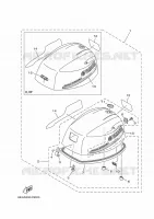 CARENAGE SUPERIEUR pour Yamaha FT9.9 2021