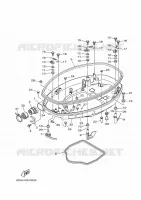 CAPOT INFERIEUR 1 pour Yamaha F175 2021