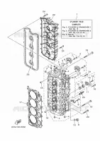 CYLINDRE / CARTER MOTEUR 2 pour Yamaha F175 2021
