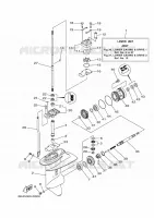 BOITIER D'HELICE ET TRANSMISSION 1 pour Yamaha FT8 2021