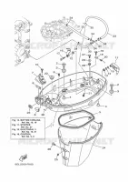 CAPOT INFERIEUR pour Yamaha F40 2021