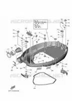 CAPOT INFERIEUR 1 pour Yamaha F80 2021
