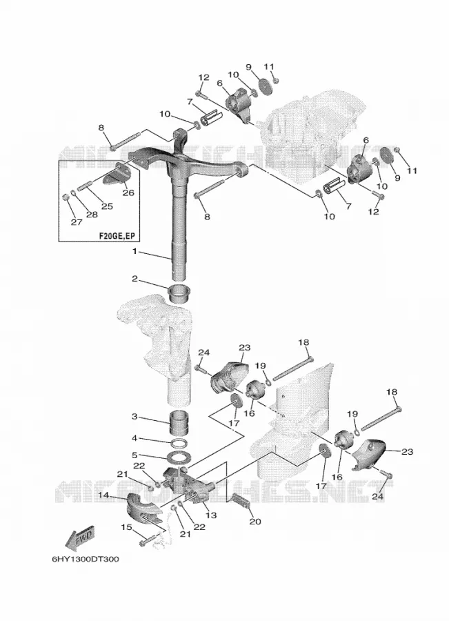 SUPPORT 3 Yamaha OUTBOARD ENGINES 20hp (14.7kW) 2021 F20  F20GWH