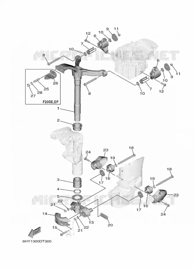 SUPPORT 3 Yamaha OUTBOARD ENGINES 20hp (14.7kW) 2021 F20  F20GE