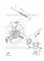 ROUE AVANT pour Yamaha DT 2024