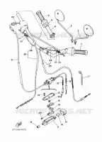 GUIDON ET CABLES pour Yamaha DT 2024