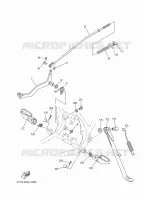 SUPPORT / REPOSE PIEDS pour Yamaha DT 2024