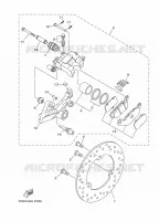 ETRIER DE FREIN ARRIERE pour Yamaha R25 2024