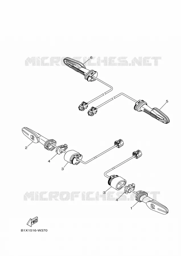 CLIGNOTANT Yamaha MOTO 300 2024 R3  YZF320-A