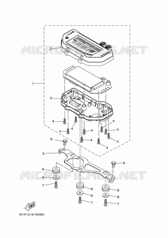 COMPTEUR  Yamaha MOTO 300 2024 R3  YZF320-A