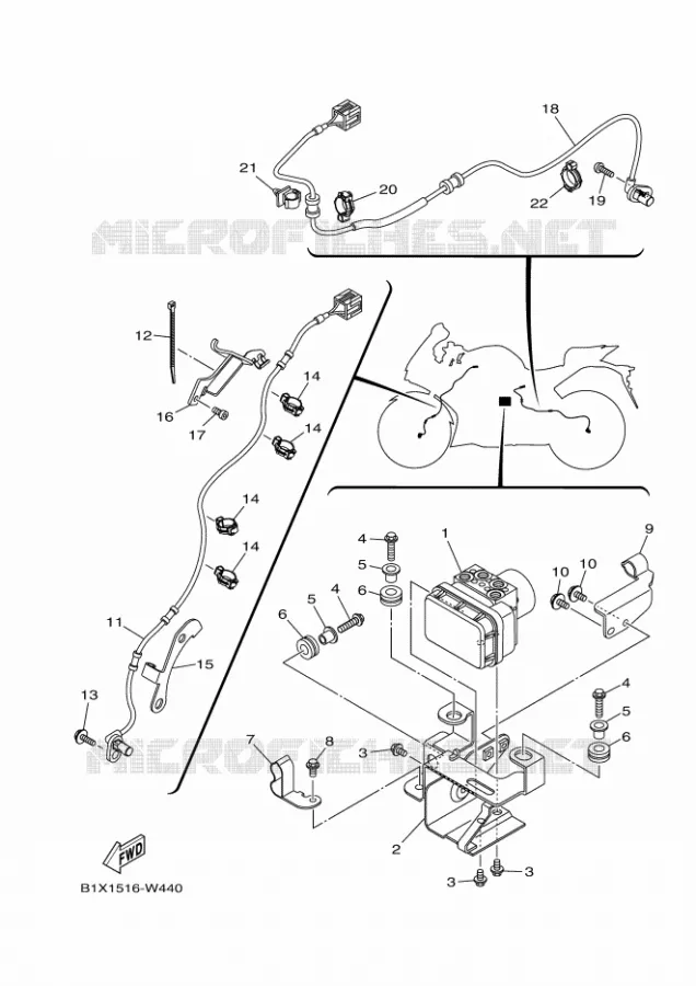 ELECTRIQUE 3 Yamaha MOTO 300 2024 R3  YZF320-A