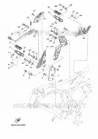 SUPPORT / REPOSE PIEDS 2 pour Yamaha TRACER 2024