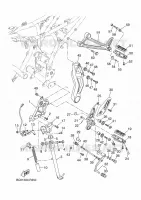 SUPPORT / REPOSE PIEDS pour Yamaha TRACER 2024