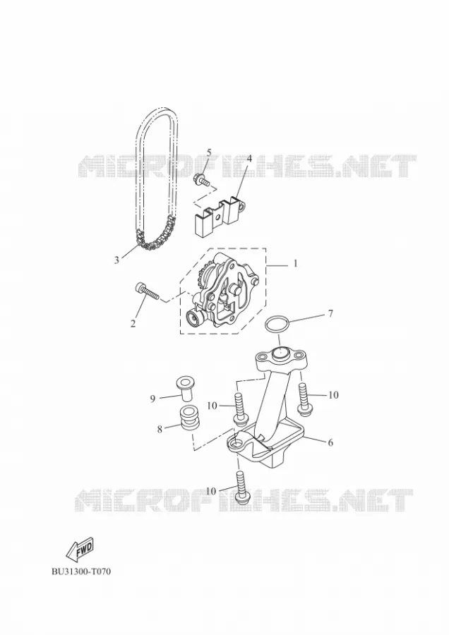 POMPE A HUILE Yamaha MOTO 700 2024 TRACER  MTT690-U