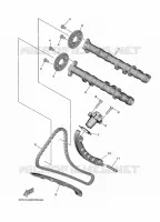 ARBRE A CAMES / CHAINE DE DISTRIBUTION pour Yamaha TRACER 2024