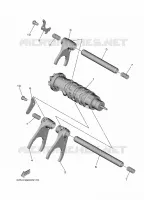 BARILLET DE SELECTION / FOURCHETTE pour Yamaha TRACER 2024