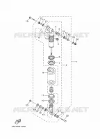AMORTISSEUR ARRIERE pour Yamaha YZ 2024