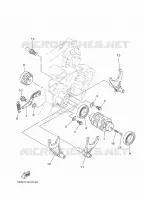 BARILLET DE SELECTION / FOURCHETTES pour Yamaha YZ 2024