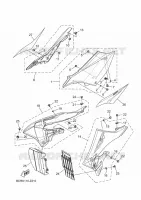COUVERCLE LATERAL pour Yamaha YZ 2024