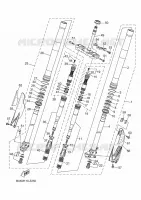 FOURCHE pour Yamaha YZ 2024