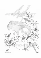 BEQUILLE / REPOSE PIEDS pour Yamaha XSR 2024