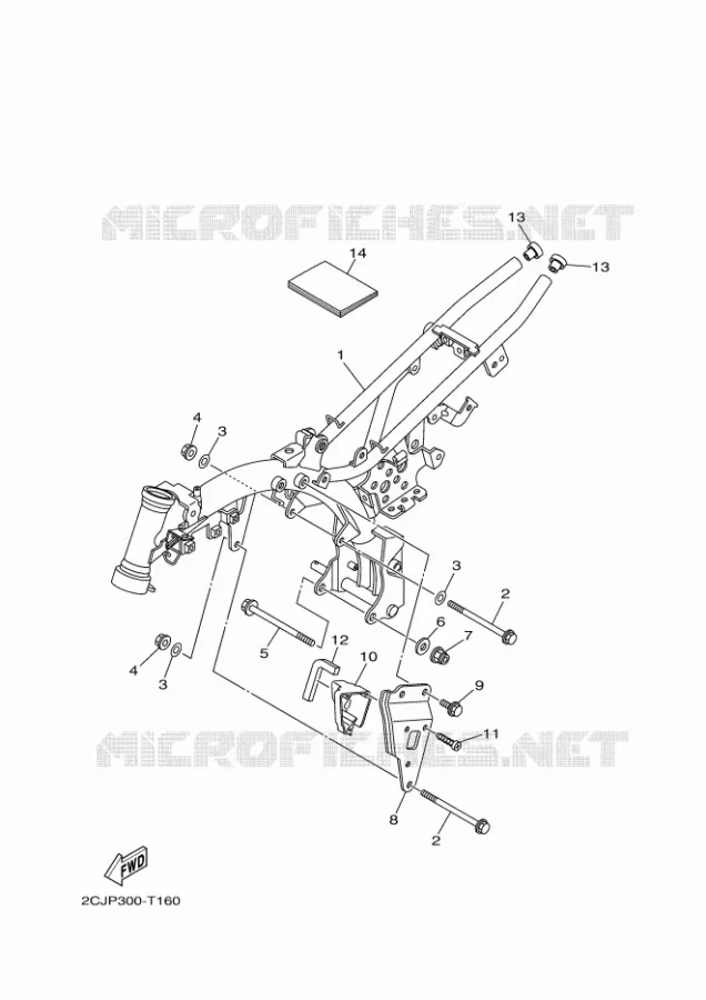 CADRE Yamaha MOTO 50 2024 TTR  TT-R50