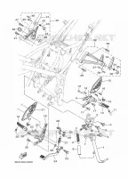 SUPPORT / REPOSE PIEDS pour Yamaha MT 2024
