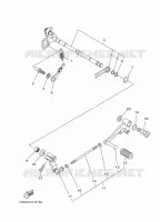 AXE DE SELECTEUR / PEDALE pour Yamaha MT 2024
