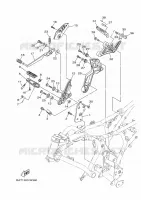 BEQUILLE / REPOSE PIEDS 2 pour Yamaha MT 2024