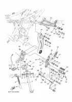 SUPPORT / REPOSE PIEDS pour Yamaha MT 2024