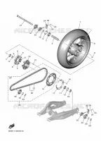 ROUE ARRIERE pour Yamaha R7 2024