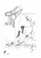 SUPPORT / REPOSE PIEDS pour Yamaha R7 2024