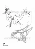 SUPPORT / REPOSE PIEDS 2 pour Yamaha R7 2024