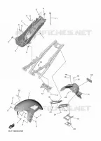 GARDE BOUE pour Yamaha R7 2024