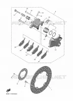 ETRIER DE FREIN AR pour Yamaha R7 2024