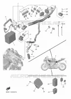 ELECTRIQUE 1 pour Yamaha R7 2024