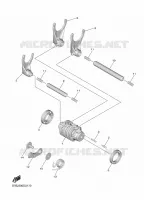 BARILLET DE SELECTION / FOURCHETTES pour Yamaha YZF 2024