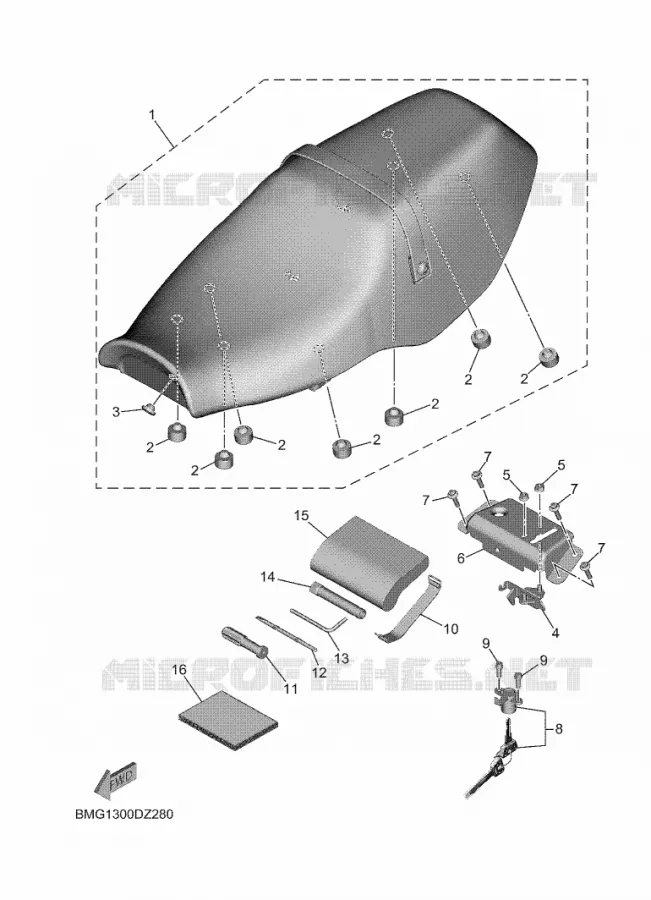 SELLE Yamaha MOTO 900 2024 XSR  MTM890D
