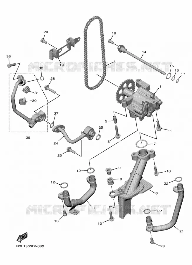 POMPE A HUILE Yamaha MOTO 1000 2024 R1  YZF1000