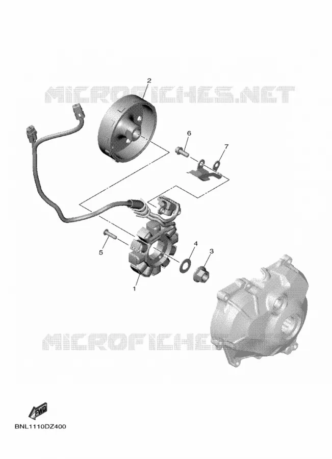 ALLUMAGE Yamaha MOTO 450 2024 WRF  WR450F