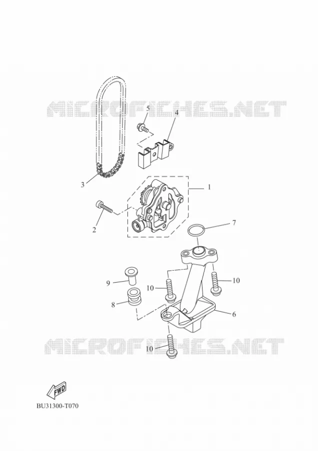 POMPE A HUILE Yamaha MOTO 700 2024 TENERE  XTZ690